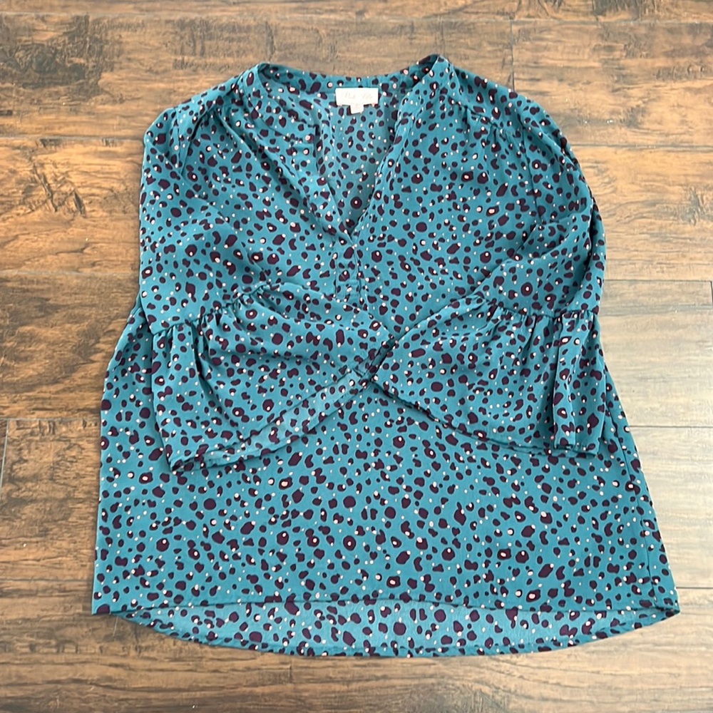 Pink lily blouse